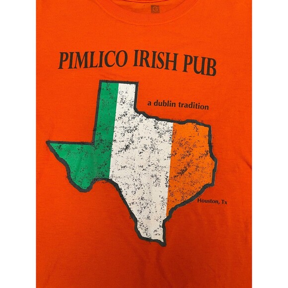 Pimlico Irish Pub Houston 'Go Green'  Craft Graphic T-Shirt Size M - Picture 2 of 7